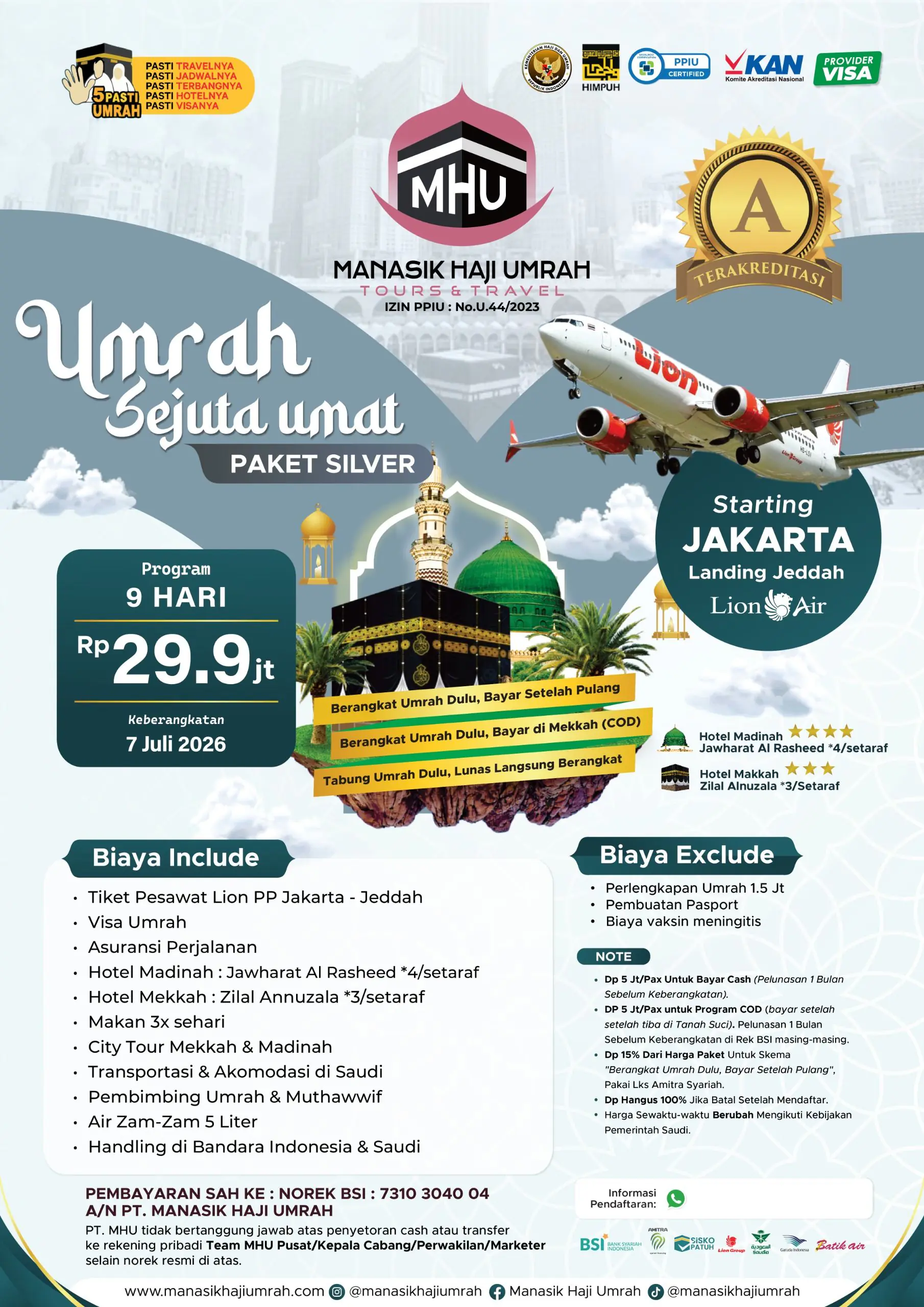 Umroh Juli 2026 umroh juli travel mhu