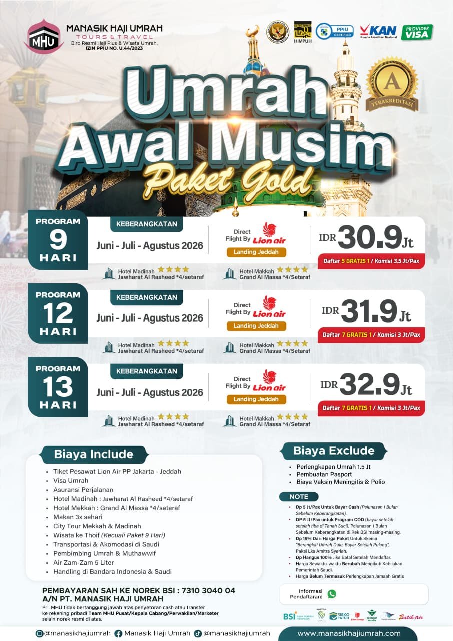 UMRAH AWAL MUSIM (GOLD)
